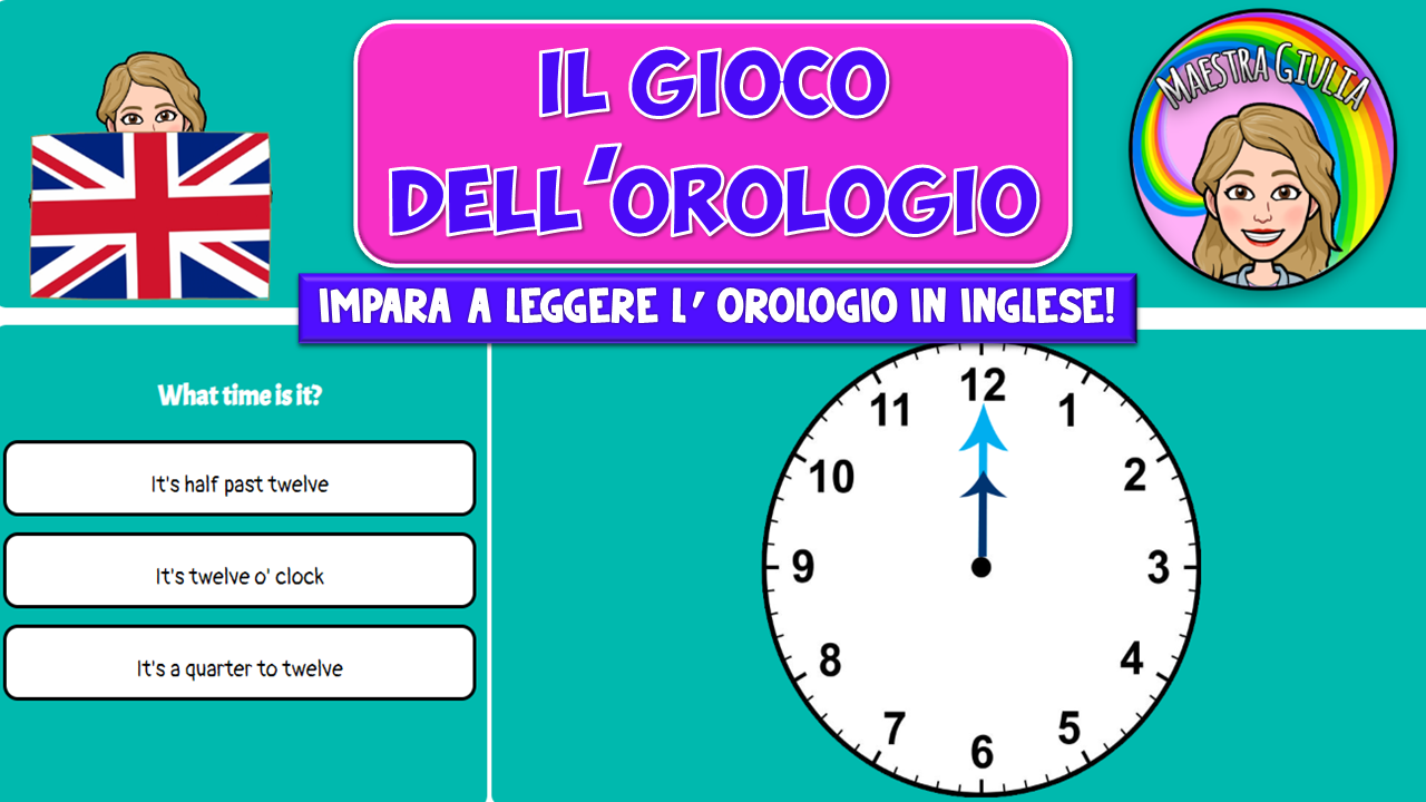 Gioco Online Il Gioco Dell Orologio In Inglese Maestra Giulia